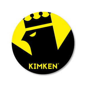KIMKEN® Round Logo STICKER【BK/Y】