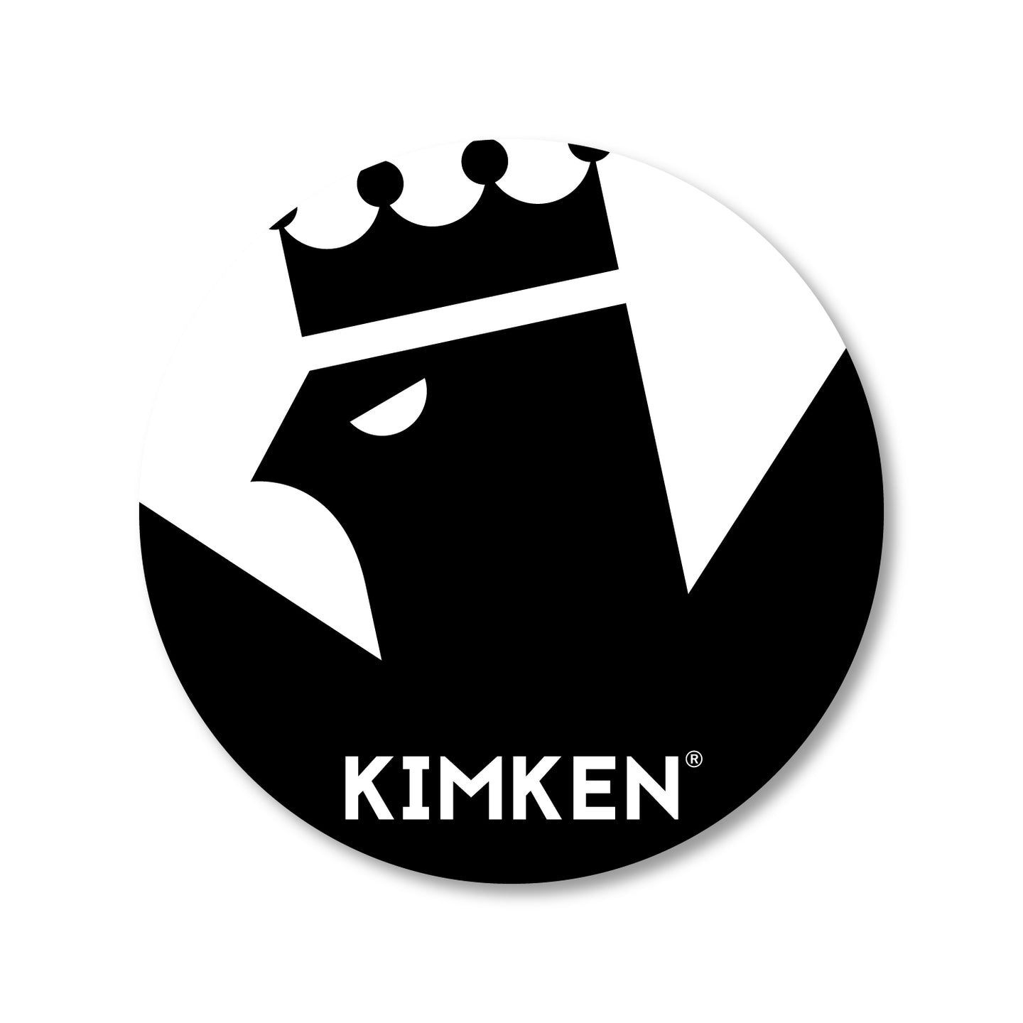 KIMKEN® Round Logo STICKER【BK/WH】