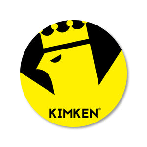 KIMKEN® Round Logo STICKER【Y/BK】